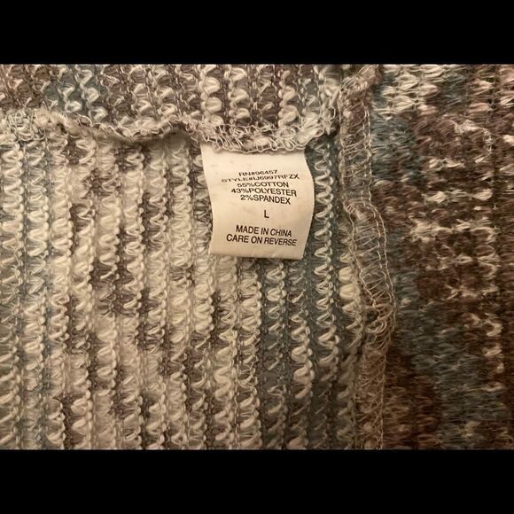 🌺Eyeshadow open front multicolor cardigan🎀 Size :Large - Picture 5 of 7